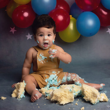 Smash cake sesion de fotos – Diego